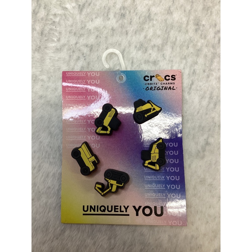 Crocs Jibbitz Original 3D Construction 5-Pack Shoe Charms no plastic wrap